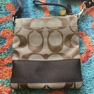 Coach signature crossbody